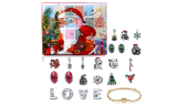 Christmas Advent Charm Calendar with 24pcs Charms for DIY Bracelet