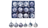 12 Or 24 Pcs Christmas Tree Colorful Balls