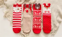 4 or 8 Pairs Christmas Socks