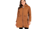 Women Winter Warm Hooded Cotton Long Coat 