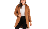 Women Winter Warm Hooded Cotton Long Coat 