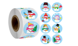Merry Christmas stickers roll of 500pcs