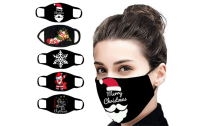 5 or 10 pcs Reusable Christmas-Themed Face Masks