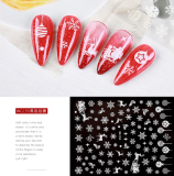 5-pack Christmas Nail Stickers