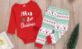 Newborn Baby First Christmas Clothes Romper