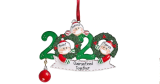 2020 Family DIY Handwritten Name Christmas Tree Hanging Pendant 