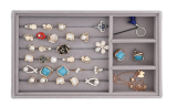 Multifunctional Velvet Jewellery Storage Tray