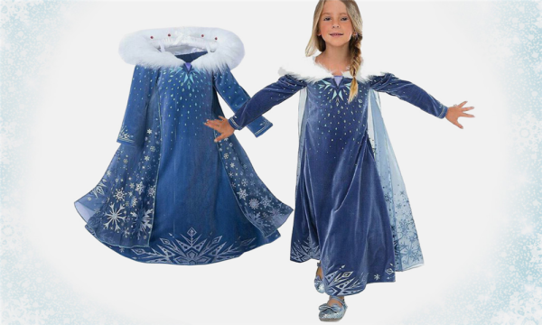 Ice-Princess Dress With Sparkling Cape