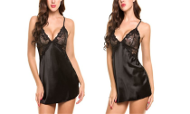 Women's Backless Lace Cross Nightwear