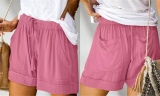 Women's Elastic Waist Comfy Casual Shorts with Pockets