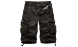 Mens Cotton Casual Short Cargo Pants 