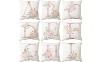 Pink Letter Pillow Cushion Cover