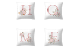 Pink Letter Pillow Cushion Cover