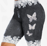 Women's Butterfly Print Shorts