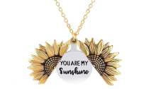 You Are My Sunshine Sunflower Necklaces