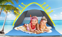 Pop Up Beach Tent Sun Shade Shelter with Net Window