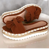 Women Platform Sandals Shoes with Bow