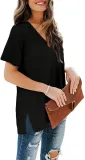 Women’s Short Sleeve V Neck T-Shirt 