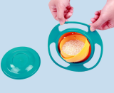 Universal Gyro Bowl Dishes Anti Spill Bowl Smooth 360 Degrees Rotation Gyroscopic Bowl