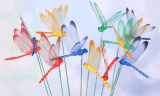 10 or 20 Pcs Artificial Dragonfly Lawn Decor