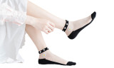 5pcs/set Women Daisy Socks Ankle Socks with Pearl 
