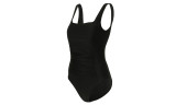 Womens Vintage Solid Dot One Piece Swimsuit 
