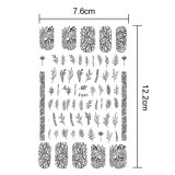 Women's Floral Water Transfer Nail Art Sticker