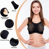 Women‘s Wireless Contour Bra Breathable Seamless Lace Underwear