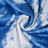 Women's Tie Dye Print Sleeveless Jumpsuit