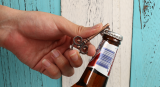  10Pcs Vintage Key Beer Bottle OpenerKeychain Souvenir Decor 