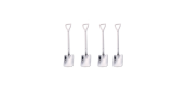 4 Pcs Stainless steel Shovel coffee spoons