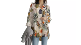 Women's Cotton-Lined Floral Shirt
