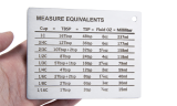 Stainless Steel Measure Equivalents Magnet