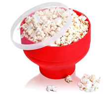 Foldable Silicone popcorn bowl 