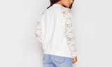 Women's Long Sleeve Lace Hollow Out Jacket