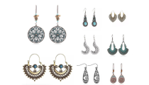 Eight Pairs Of Bohemian Style Earrings