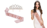 Birthday Crown Tiara and Sash Kit