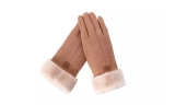 Women's Faux Suede Touchscreen Gloves