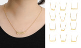 12 Zodiac Letters Pendant Necklace