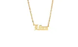 12 Zodiac Letters Pendant Necklace