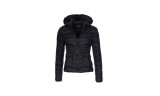 Womens Slim Quilted Hooded Jacket