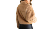 Women Long Sleeve Fluffy Coat