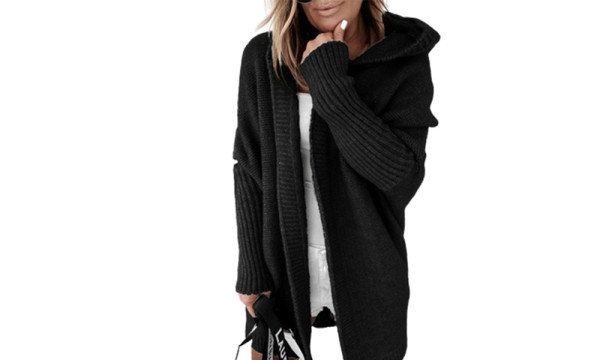 Women's Chunky Knit Long Sleeve Hooded