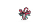 Christmas Brooch Pin with Rhinestone Crystal 