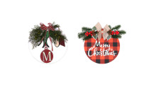 Christmas Wooden Ornaments For Front Door