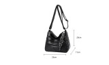 Womens Luxury Leather Crossbody Shoulder Bag