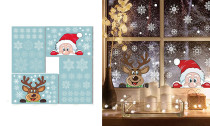 Christmas Santa Snowflake Window Stickers