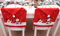 2,4 or 6 pcs Christmas Hat Chair Cover Set