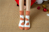 One or Two or Seven Pairs Animal Fluffy Slipper Socks for Women and Girls