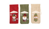 One or Two or Four Christmas Wine Bottle Cover Bags